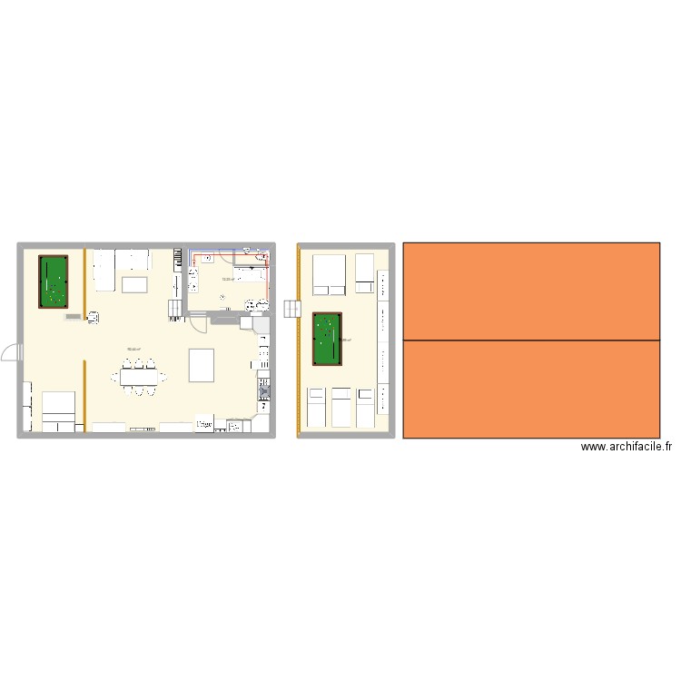 Villars1. Plan de 3 pièces et 144 m2