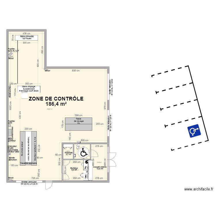 CCT VL/CL MCT AMIENS. Plan de 5 pièces et 214 m2