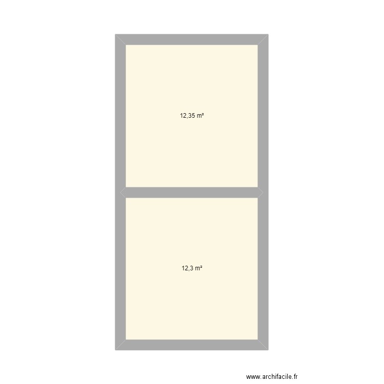 belair. Plan de 2 pièces et 25 m2