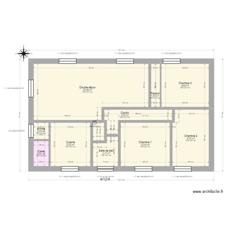 Ml24018496  Brays. Plan de 11 pièces et 79 m2