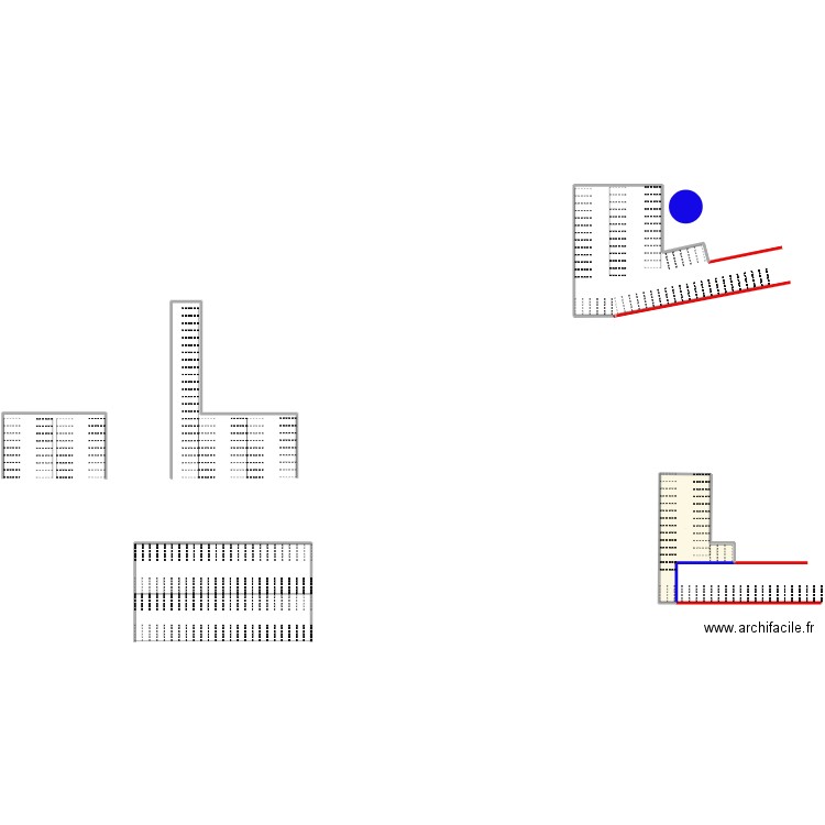 parking LLL. Plan de 1 pièce et 544 m2