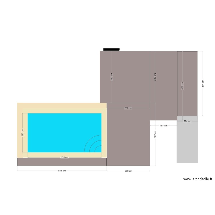 TEST PISCINE . Plan de 0 pièce et 0 m2