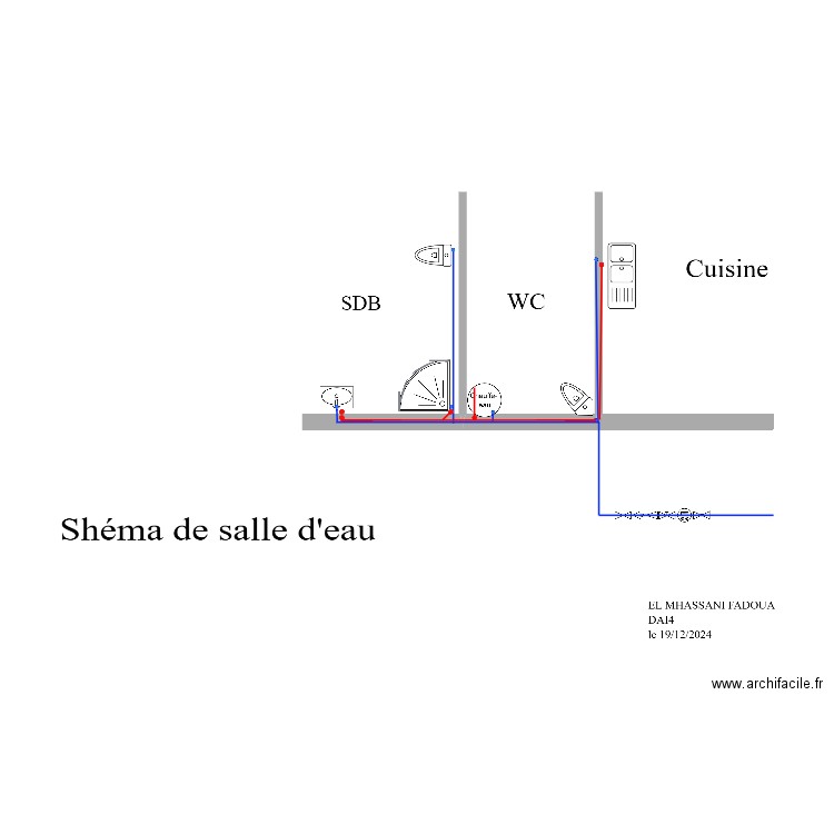 salle d'eau. Plan de 0 pièce et 0 m2