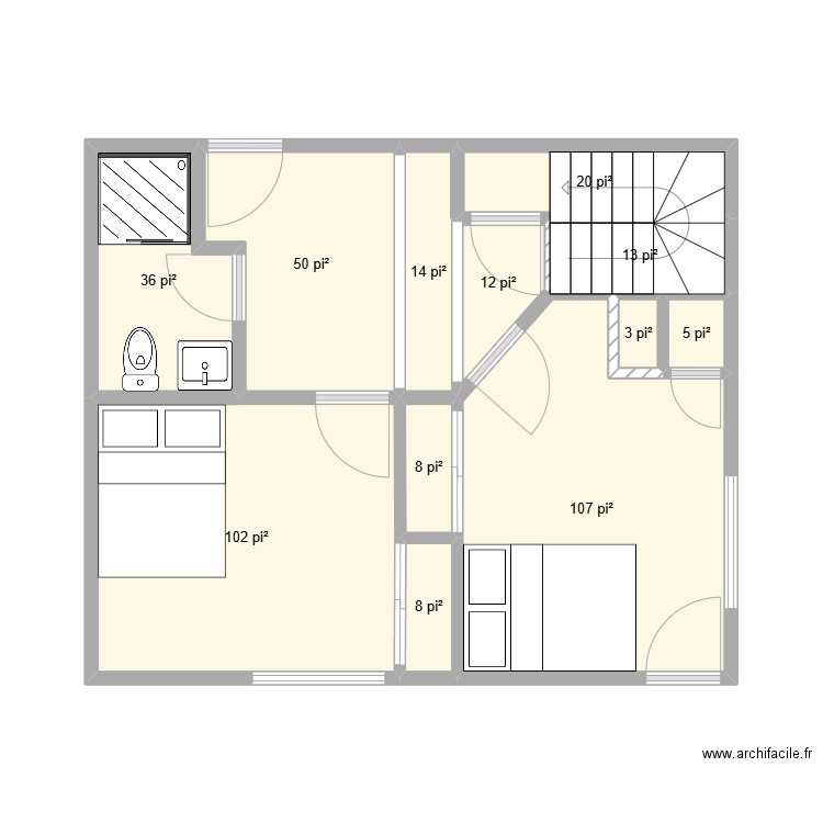 EnDevenir. Plan de 12 pièces et 33 m2