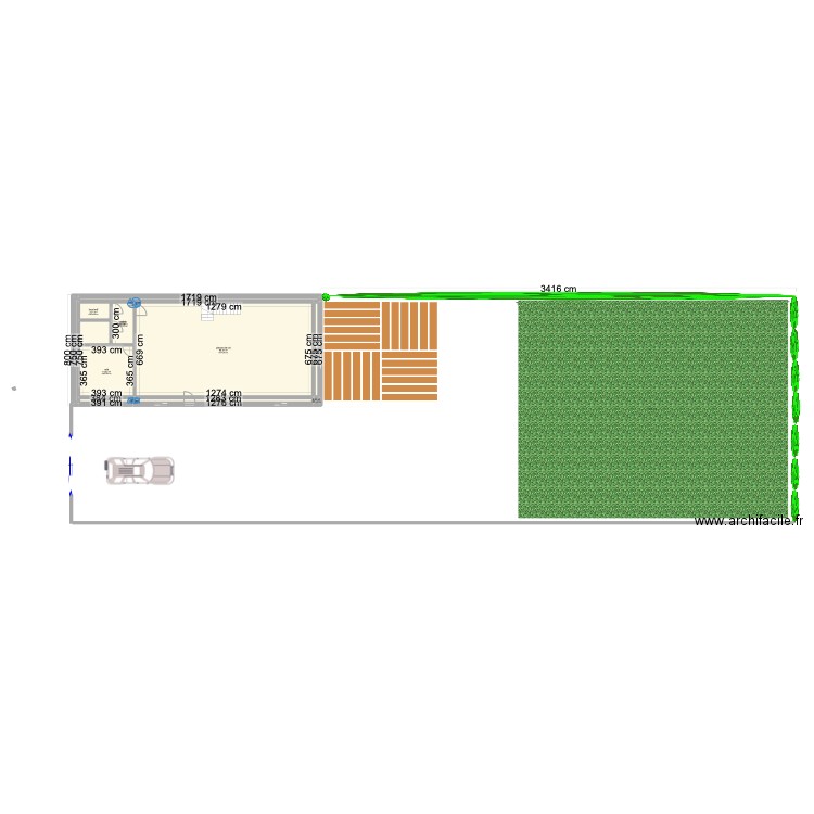 ecalles alix. Plan de 11 pièces et 122 m2