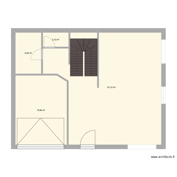 maison_bled_20240123. Plan de 4 pièces et 90 m2