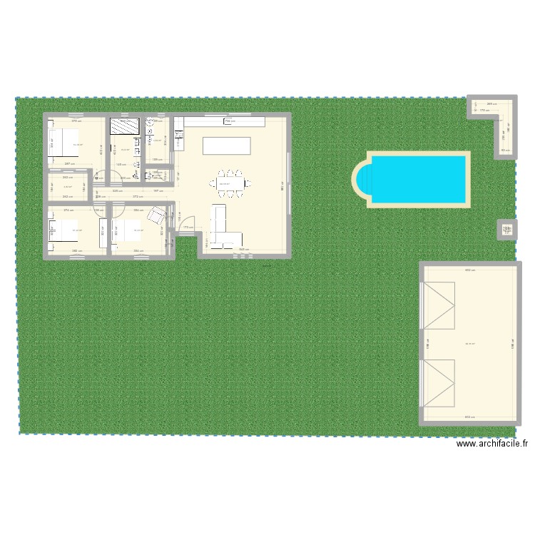 perso. Plan de 13 pièces et 189 m2