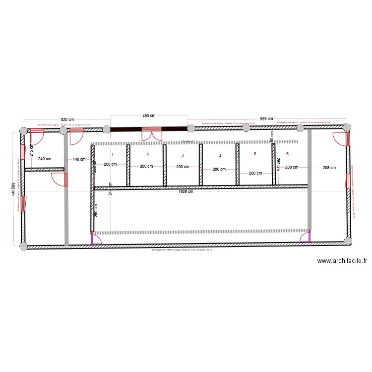 MM MOREAU . Plan de 17 pièces et 865 m2