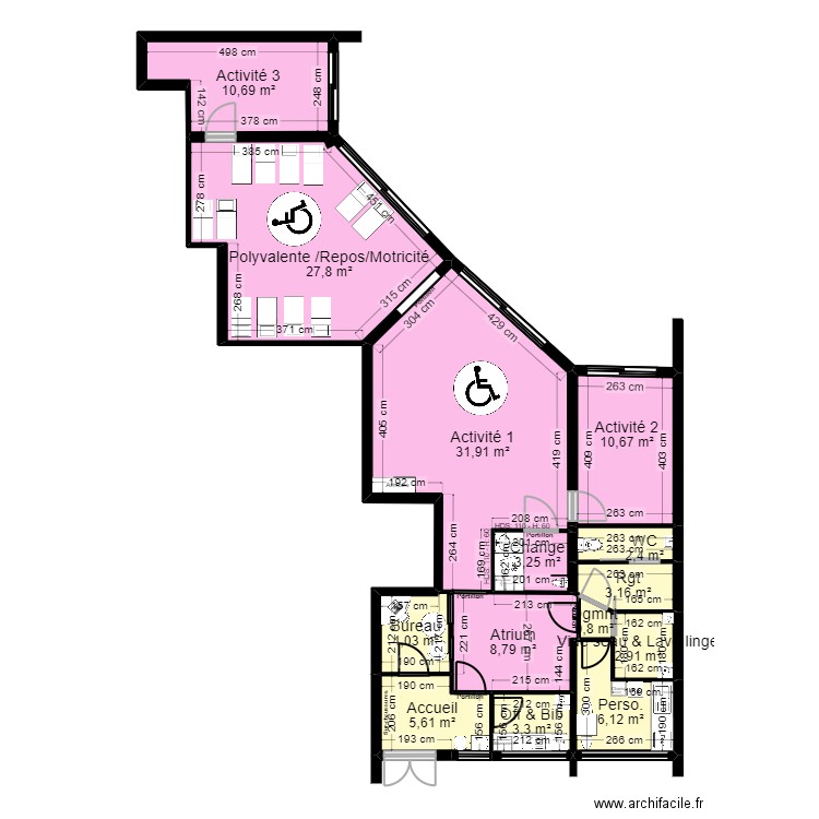 92 Nanterre 118 Salvador Projet rectif cote_jr. Plan de 14 pièces et 121 m2