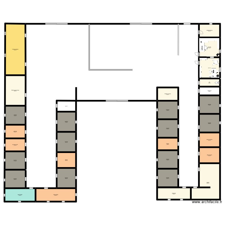 résidence couleurs Camargue. Plan de 31 pièces et 569 m2