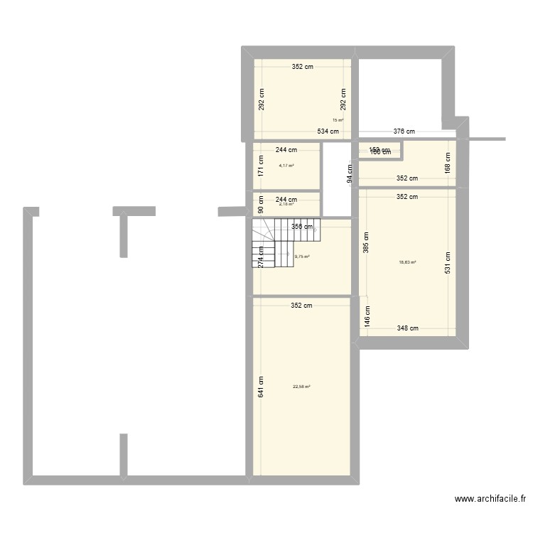 st max. Plan de 7 pièces et 73 m2