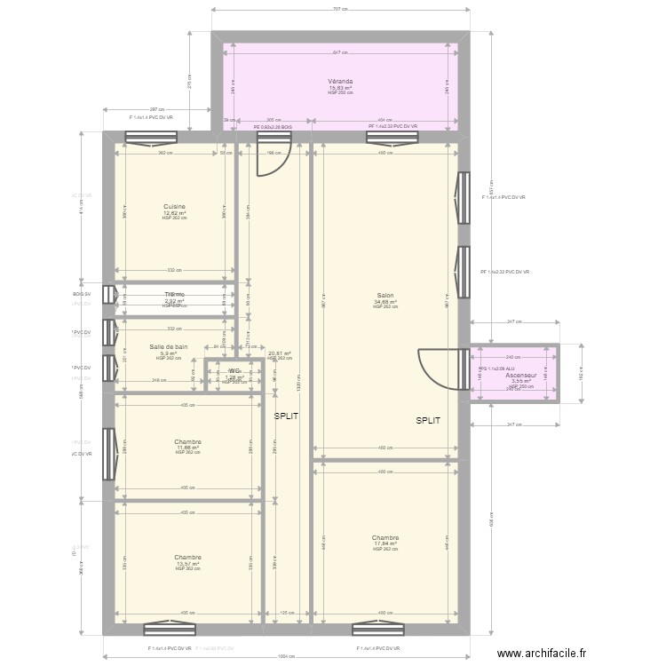 ML24012594  ABRAMYAN. Plan de 18 pièces et 261 m2