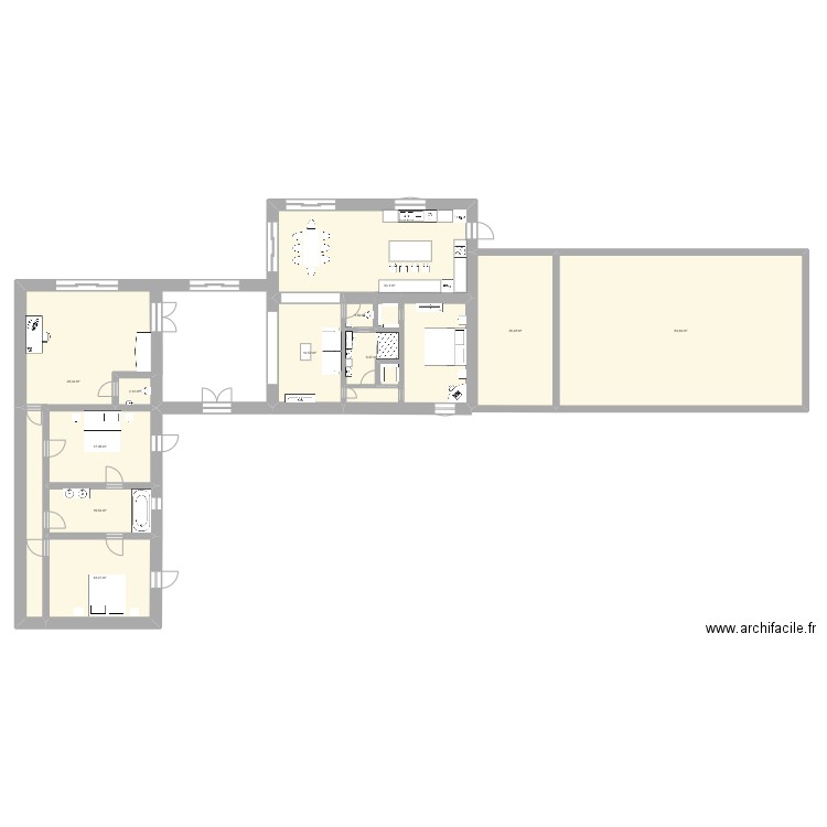 New plan Le Feuillay. Plan de 11 pièces et 273 m2