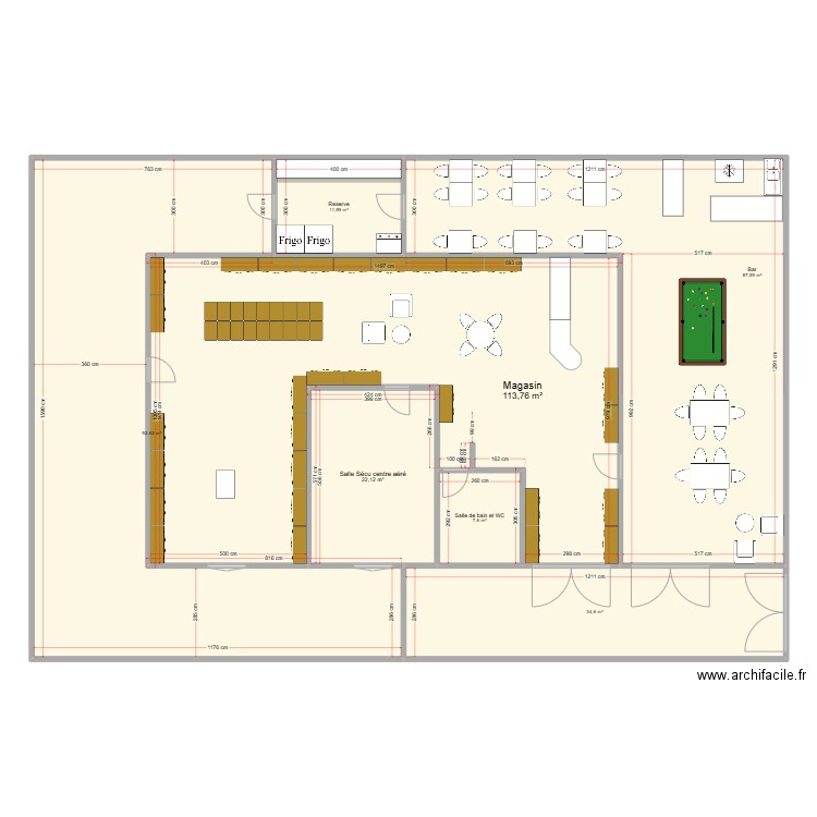 Strat et Jeux Aménagement. Plan de 7 pièces et 370 m2