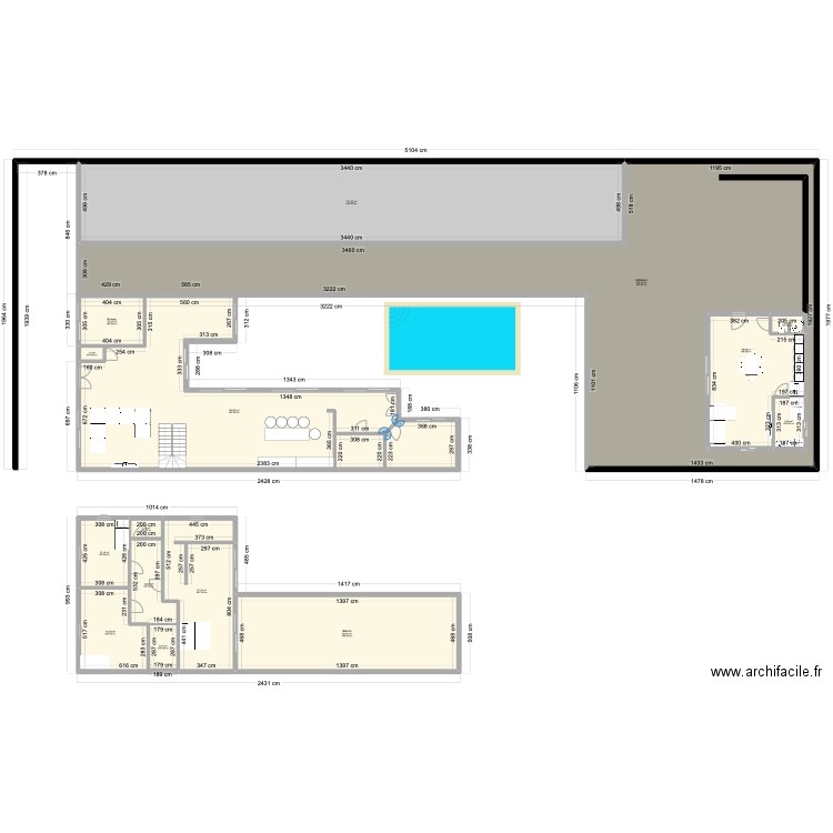 Maison Bernissart. Plan de 15 pièces et 892 m2