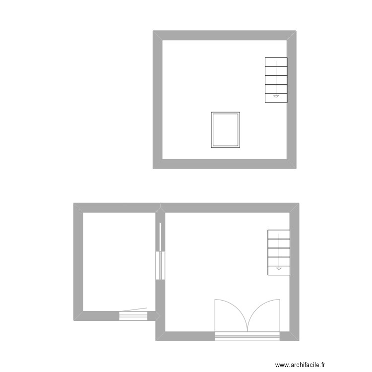 Porhel. Plan de 3 pièces et 30 m2