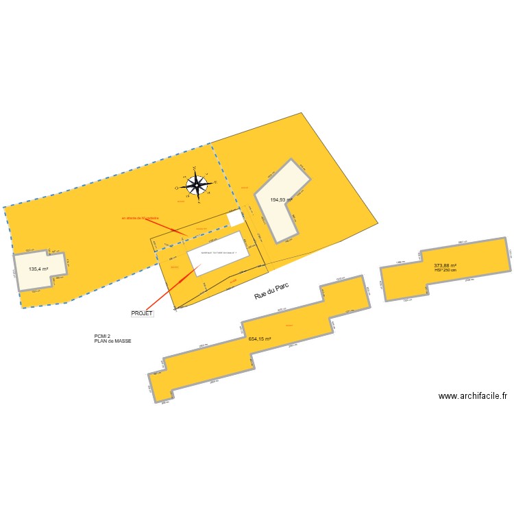 PCMI2. Plan de 4 pièces et 1358 m2