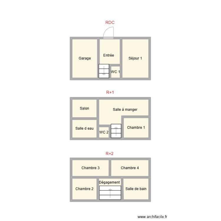 2501 LEMOIGNE. Plan de 14 pièces et 20 m2