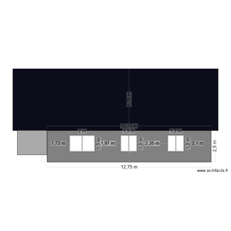 ONESIA FACADE SUD COTEE. Plan de 0 pièce et 0 m2