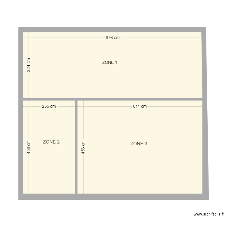 ATBAT TOITURE M-C. Plan de 3 pièces et 68 m2