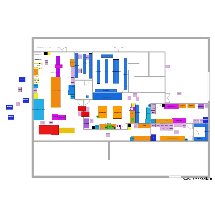 piece patisserie 5. Plan de 7 pièces et 241 m2