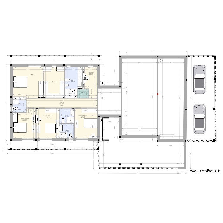 modif 2. Plan de 12 pièces et 112 m2