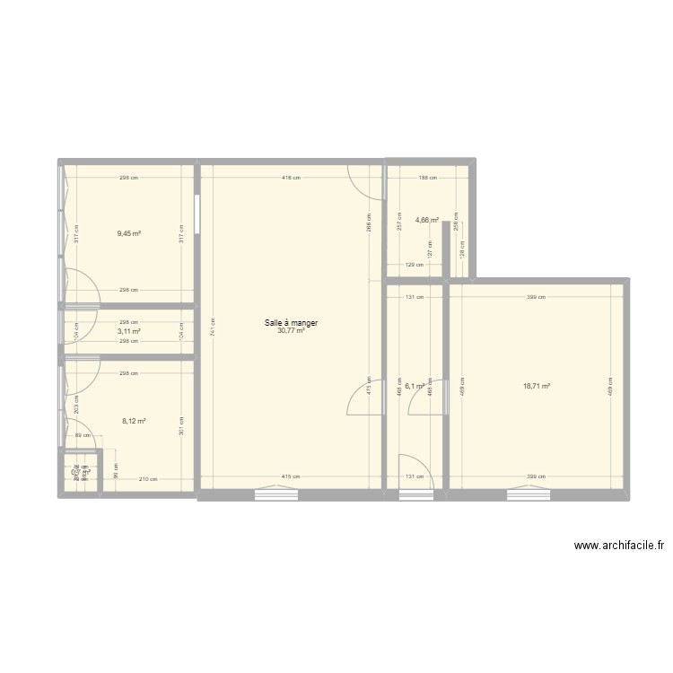 maison ardennes RDC + etage 2024. Plan de 8 pièces et 82 m2