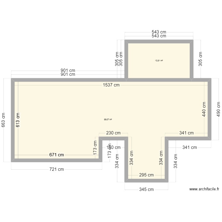 shéma pechbonnieu. Plan de 2 pièces et 103 m2