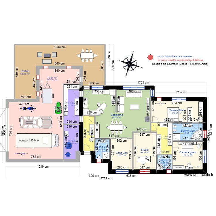 Angera_8C. Plan de 14 pièces et 318 m2