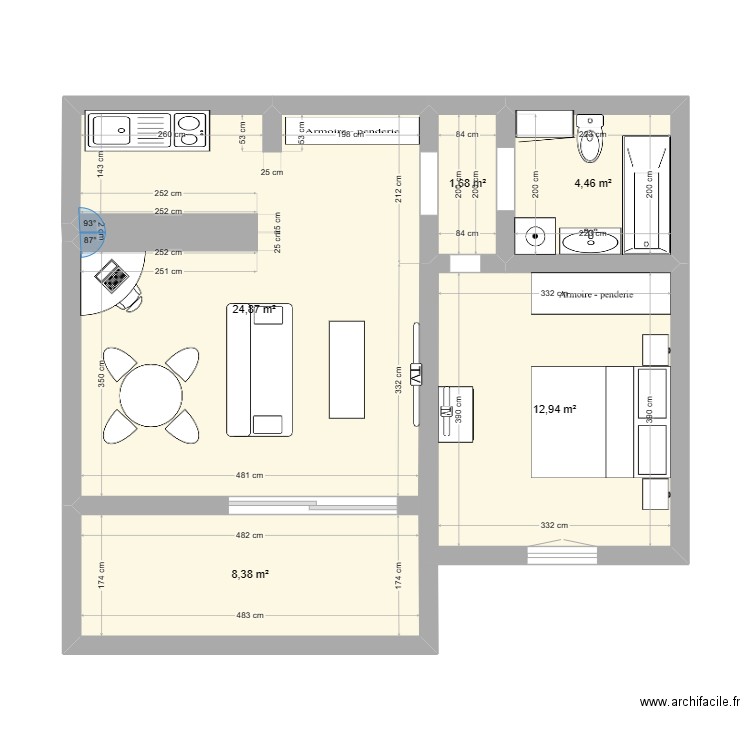 F2 PLAN 2. Plan de 0 pièce et 0 m2