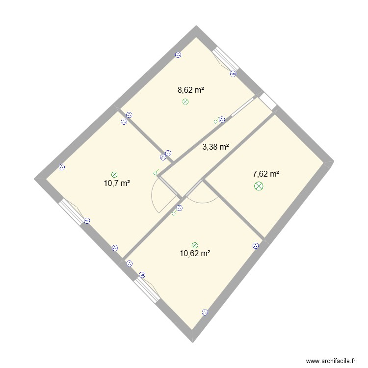 Etage 1 Futur + Elec. Plan de 5 pièces et 41 m2