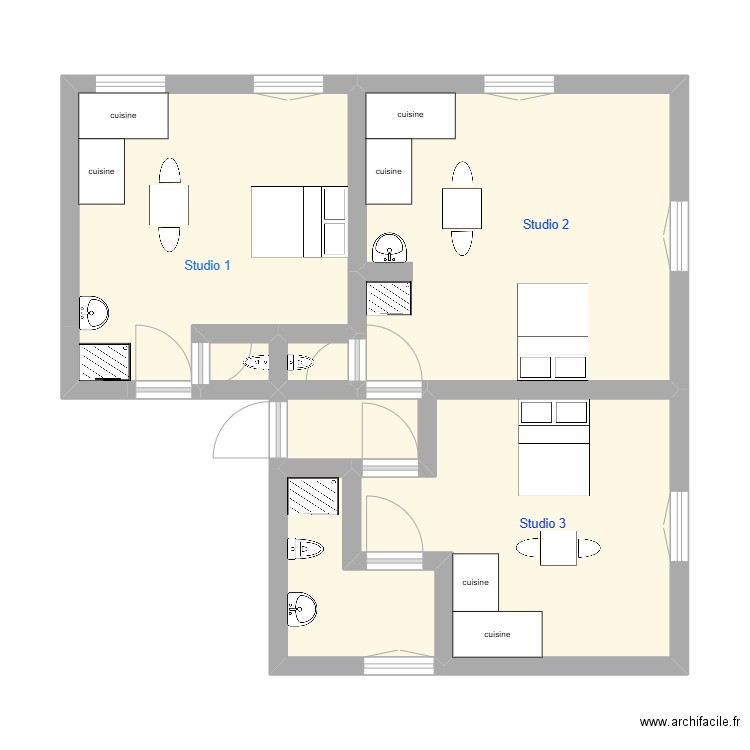 Route De Genève 92. Plan de 7 pièces et 51 m2