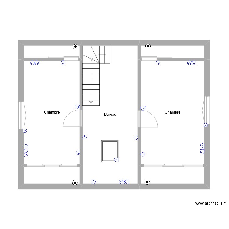 dede 1er Etage pc. Plan de 7 pièces et 52 m2