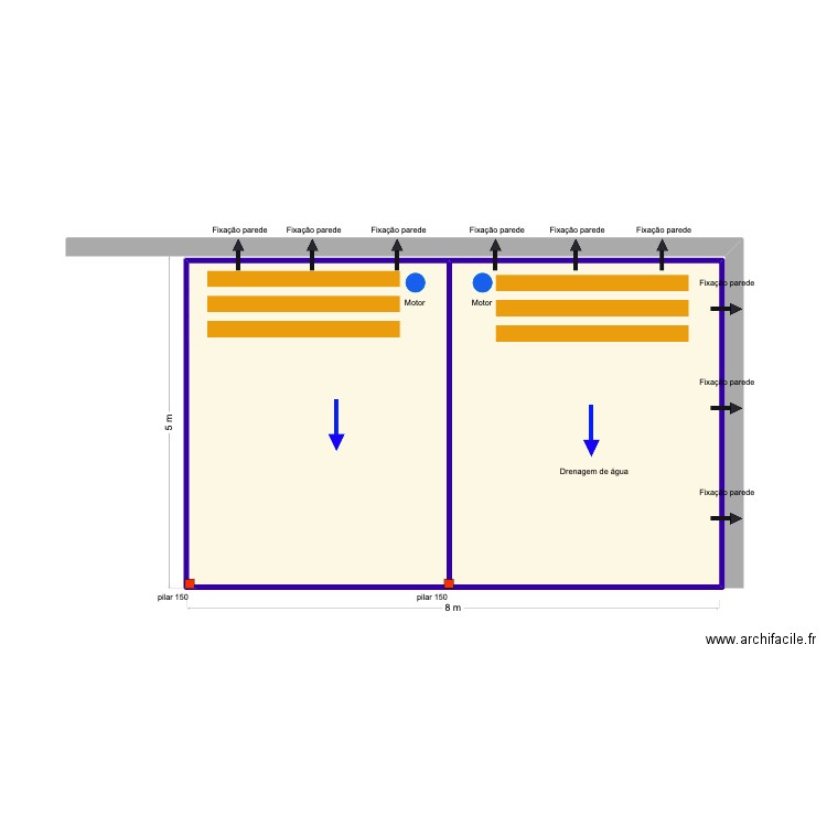 Jose valentim v2. Plan de 2 pièces et 39 m2