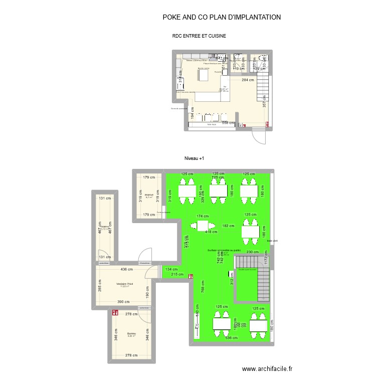 poke and co Plan implantation 1.2. Plan de 14 pièces et 252 m2