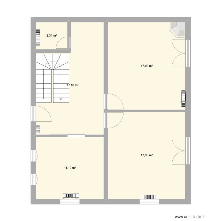 6AVLY-Futur. Plan de 5 pièces et 67 m2