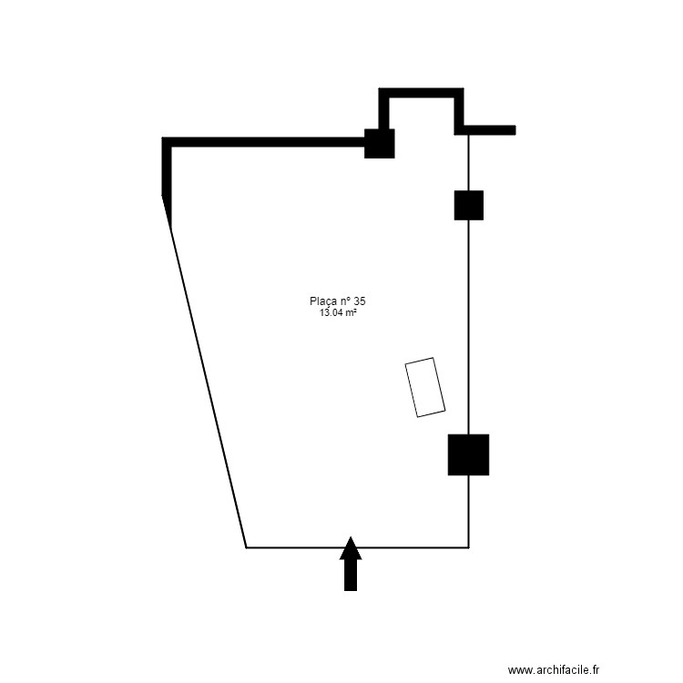 ED. PRATS SOBIRANS - PARQUING. ARINSAL. Plan de 1 pièce et 13 m2