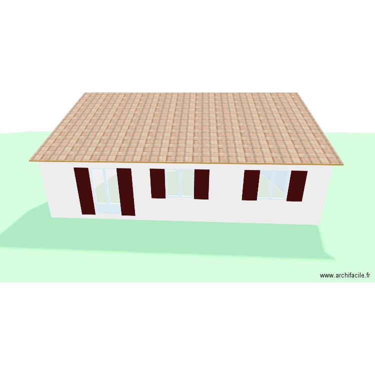 Plan des façades. Plan de 1 pièce et 86 m2