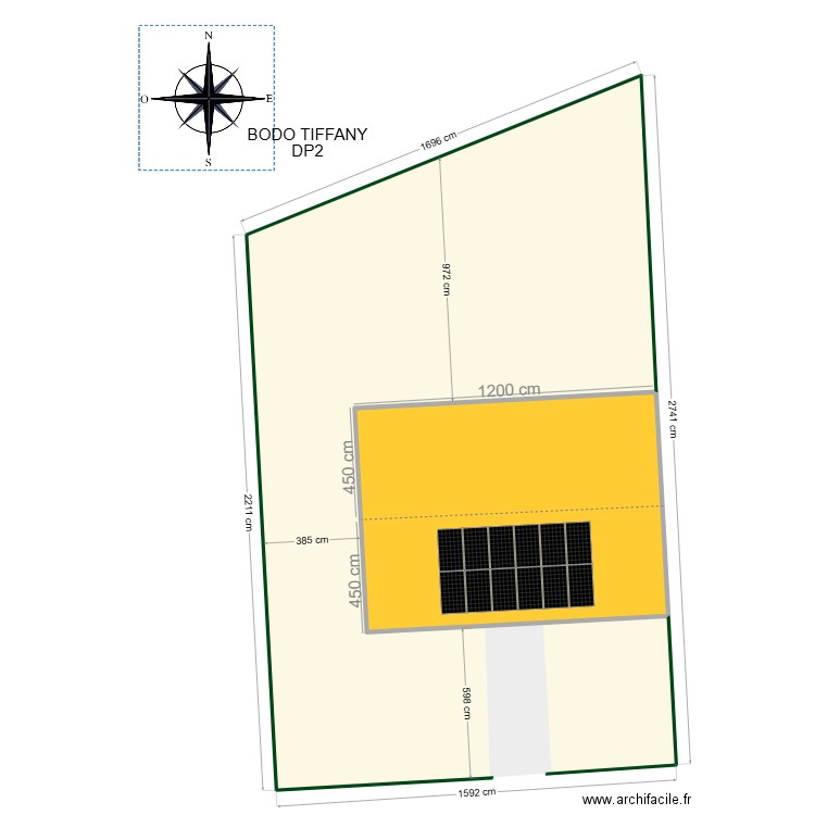 BODO TIFFANY DP2. Plan de 1 pièce et 105 m2