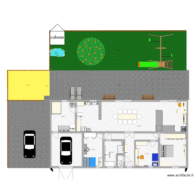 maisonnathan. Plan de 7 pièces et 172 m2