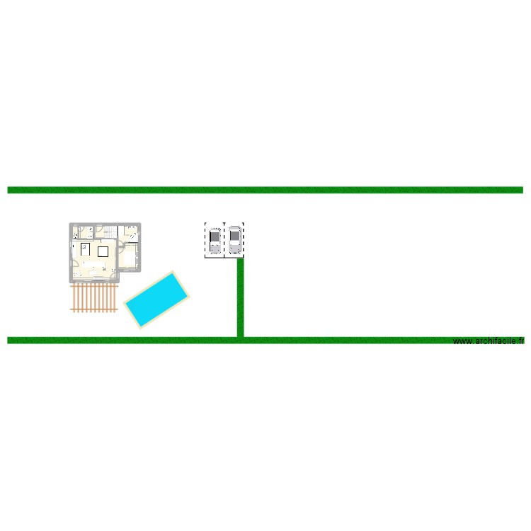 MAISON CALLIAN. Plan de 3 pièces et 66 m2