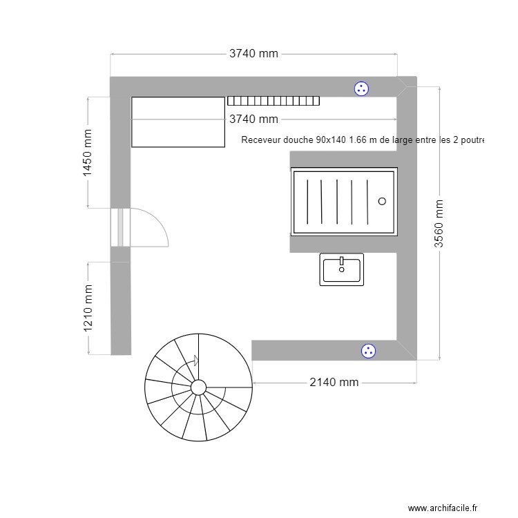 sddouche wacquinghen. Plan de 0 pièce et 0 m2