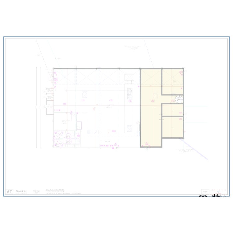 Aubagne atelier méca. Plan de 7 pièces et 486 m2