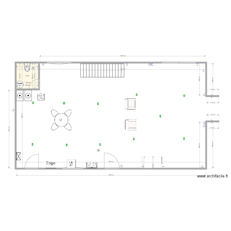 Nathalie Plan Rez de chaussée 2. Plan de 1 pièce et 4 m2