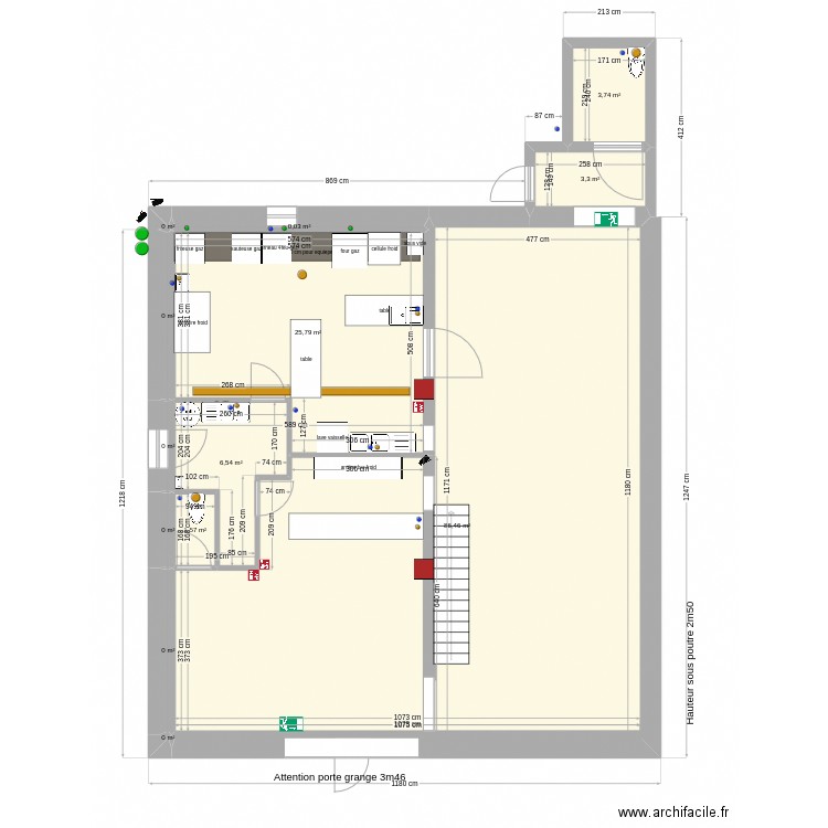 plans janv2025 plomb. Plan de 27 pièces et 384 m2