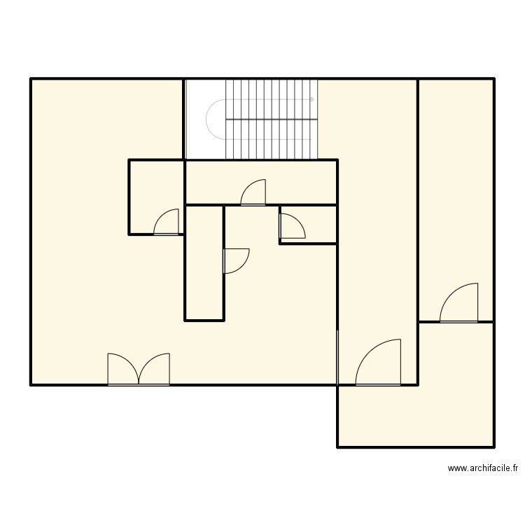 REZ DE CHAUSSEE - CINQ SENS & SPA. Plan de 6 pièces et 156 m2