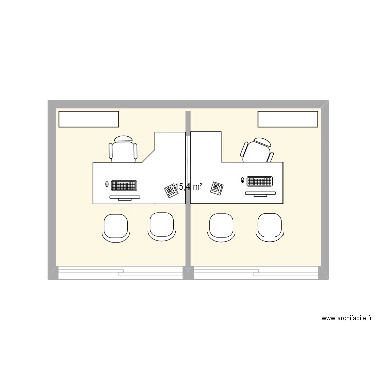 Pole pro. Plan de 1 pièce et 15 m2