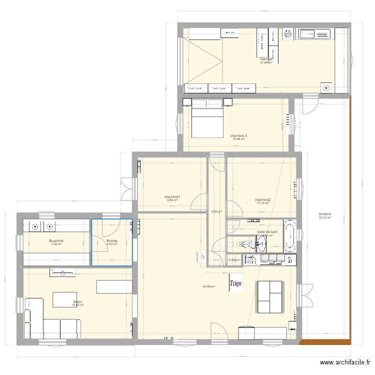 maison cottenchy extension cuisine 3. Plan de 13 pièces et 177 m2