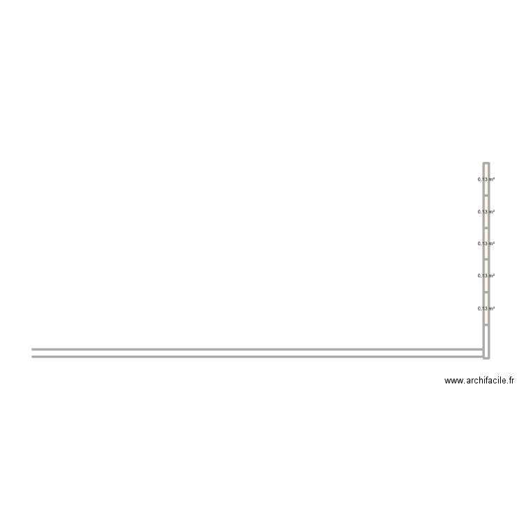 potager. Plan de 5 pièces et 1 m2