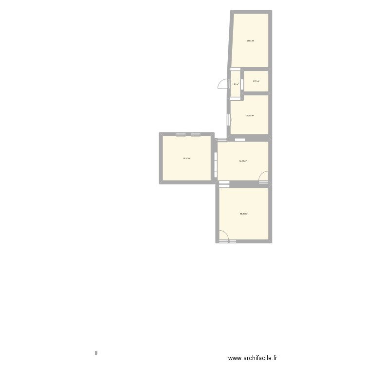 Plan maison riz de chaussée . Plan de 4 pièces et 115 m2